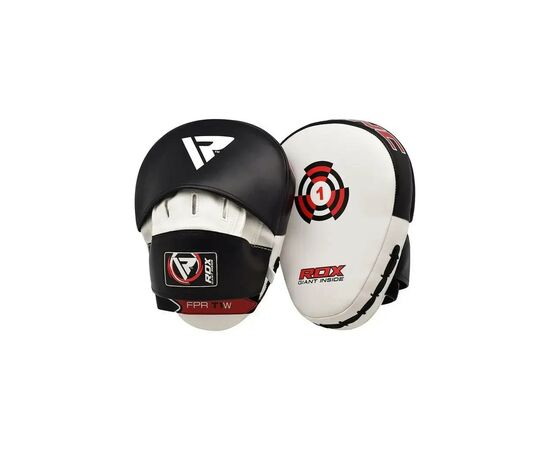 Лапи боксерські RDX T1 Curved White/Black (FPR-T1W)