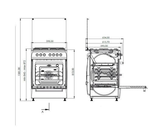 Плита Grunhelm G4FG6612W, изображение 2 Плита Grunhelm G4FG6612W, изображение 2