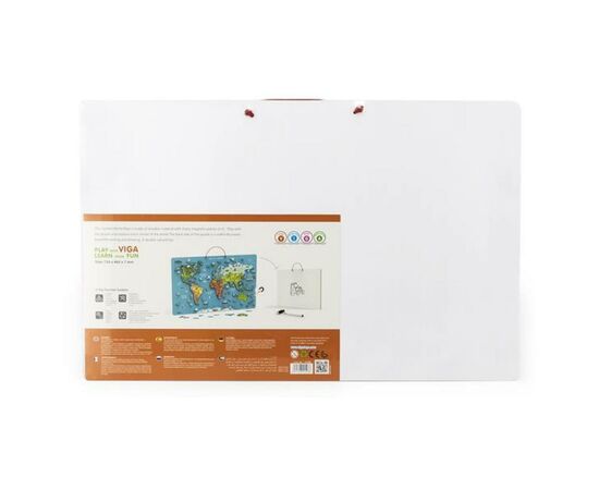 Пазл Viga Toys магнітний Карта світу з маркерной дошкою, англійською (44508EN), зображення 5 Пазл Viga Toys магнітний Карта світу з маркерной дошкою, англійською (44508EN), зображення 5
