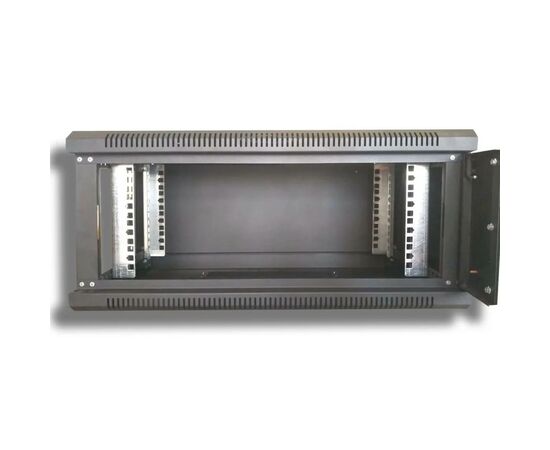 Шкаф настенный Hypernet 4U 19" 600x350 (WMNC-35-4U-FLAT-BLACK), изображение 2 Шкаф настенный Hypernet 4U 19" 600x350 (WMNC-35-4U-FLAT-BLACK), изображение 2