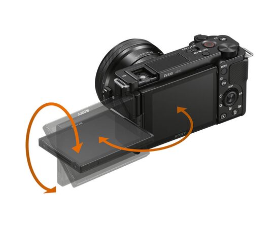 Цифровой фотоаппарат Sony Alpha ZV-E10 body black (ZVE10B.CEC), изображение 10 Цифровой фотоаппарат Sony Alpha ZV-E10 body black (ZVE10B.CEC), изображение 10
