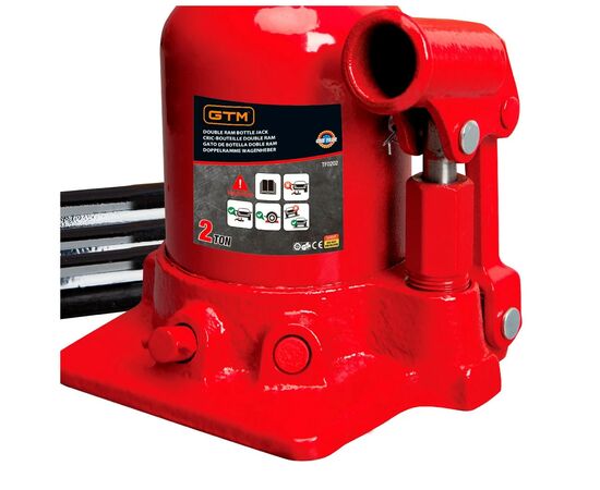 Домкрат GTM гидравлический бутылочный 2т (150-370мм) (TF0202), изображение 3 Домкрат GTM гидравлический бутылочный 2т (150-370мм) (TF0202), изображение 3