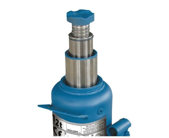 Домкрат GTM гидравлический бутылочный 12т (240-590мм) двухштоковый (TH812001), изображение 2 Домкрат GTM гидравлический бутылочный 12т (240-590мм) двухштоковый (TH812001), изображение 2