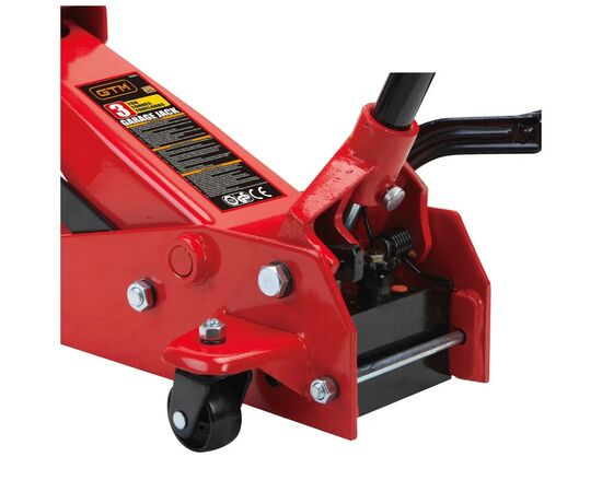 Домкрат GTM подкатный 3,5т (145-500мм) педаль подъема (T83502), изображение 2