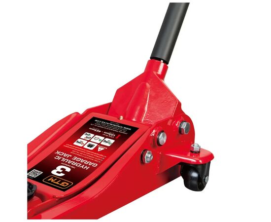 Домкрат GTM подкатный 3т (85-455мм) низкопрофильный (T830018), изображение 2 Домкрат GTM подкатный 3т (85-455мм) низкопрофильный (T830018), изображение 2