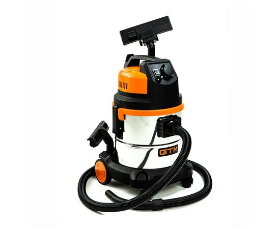 Пылесос строительный GTM JN503 1600Вт/220В, бак 20л, сухое/влажное (JN503), изображение 2 Пылесос строительный GTM JN503 1600Вт/220В, бак 20л, сухое/влажное (JN503), изображение 2