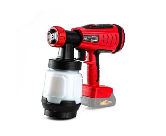 Краскопульт GTM SG18/700BL, 18V, 700мл/мин, 800мл, 2 сопла-1,5 и 2,5мм (без АКБ и ЗУ) (SG18/700BL), изображение 2 Краскопульт GTM SG18/700BL, 18V, 700мл/мин, 800мл, 2 сопла-1,5 и 2,5мм (без АКБ и ЗУ) (SG18/700BL), изображение 2