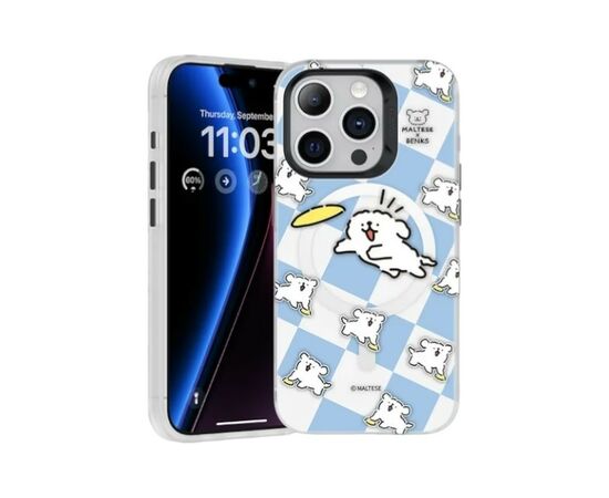 Чехол для мобильного телефона Benks Maltese Frisbee Puppies MagSafe for iPhone 15 Pro (1248541)