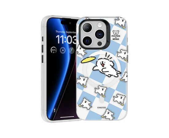 Чехол для мобильного телефона Benks Maltese Frisbee Puppies MagSafe for iPhone 15 Pro Max (1248542)