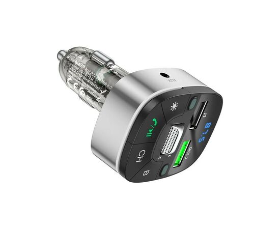 FM модулятор HOCO E71, Black/Silver, Box, изображение 4 FM модулятор HOCO E71, Black/Silver, Box, изображение 4