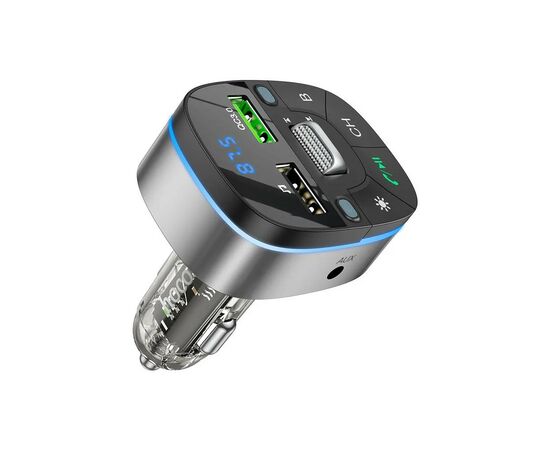 FM модулятор HOCO E71, Black/Silver, Box