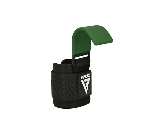 Крюки для тяги на запястья RDX W5 Gym Hook Strap Army Green Plus (WAN-W5AG+), изображение 3 Крюки для тяги на запястья RDX W5 Gym Hook Strap Army Green Plus (WAN-W5AG+), изображение 3