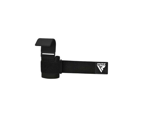 Крюки для тяги на запястья RDX W5 Gym Hook Strap Black Plus (WAN-W5B+), изображение 4 Крюки для тяги на запястья RDX W5 Gym Hook Strap Black Plus (WAN-W5B+), изображение 4