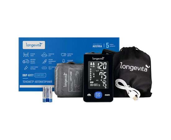 Тонометр Longevita Авт.вимір.артер.тиску LONGEVITA DBP-6177 (DBP-6177)