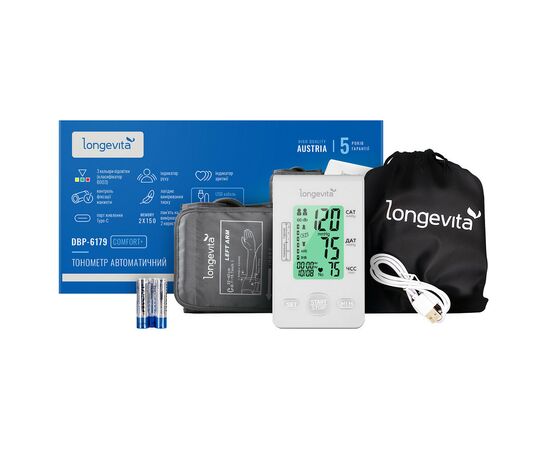 Тонометр Longevita Авт.вимір.артер.тиску LONGEVITA DBP-6179 (DBP-6179)