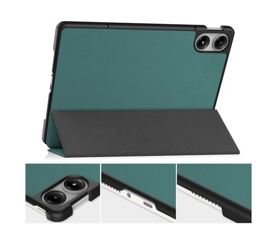 Чехол для планшета BeCover Smart Case Xiaomi Redmi Pad Pro 12.1'' Dark Green (711300), изображение 5 Чехол для планшета BeCover Smart Case Xiaomi Redmi Pad Pro 12.1'' Dark Green (711300), изображение 5