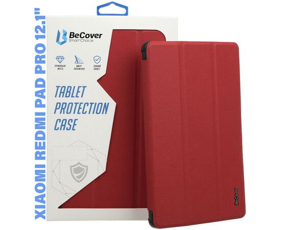 Чехол для планшета BeCover Smart Case Xiaomi Redmi Pad Pro 12.1'' Red Wine (711304), изображение 2 Чехол для планшета BeCover Smart Case Xiaomi Redmi Pad Pro 12.1'' Red Wine (711304), изображение 2