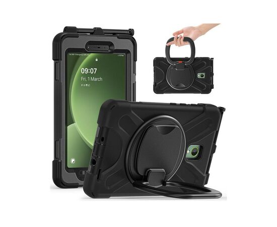 Чехол для планшета BeCover Heavy Duty Case With Stand Holder Samsung Galaxy Tab Active 5 SM-X306B 8" Black (710950), изображение 7 Чехол для планшета BeCover Heavy Duty Case With Stand Holder Samsung Galaxy Tab Active 5 SM-X306B 8" Black (710950), изображение 7