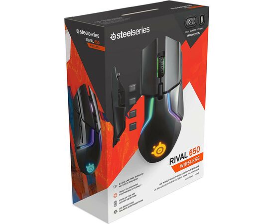 Мишка SteelSeries Rival 650 black (62456), зображення 9 Мишка SteelSeries Rival 650 black (62456), зображення 9