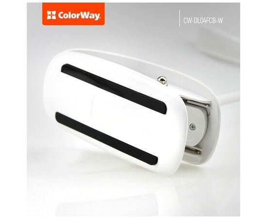 Настольная лампа ColorWay LED Flexible & Clip with built-in accumulator 500mAh (CW-DL04FCB-W), изображение 3 Настольная лампа ColorWay LED Flexible & Clip with built-in accumulator 500mAh (CW-DL04FCB-W), изображение 3
