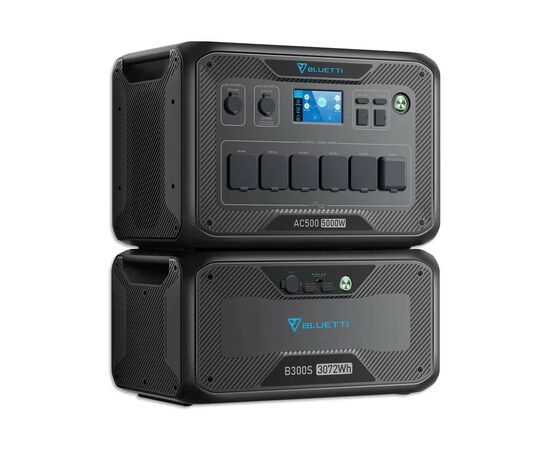 Зарядная станция BLUETTI AC500 5000W + акумуляторний модуль B300S (AC500+B300s), изображение 3 Зарядная станция BLUETTI AC500 5000W + акумуляторний модуль B300S (AC500+B300s), изображение 3