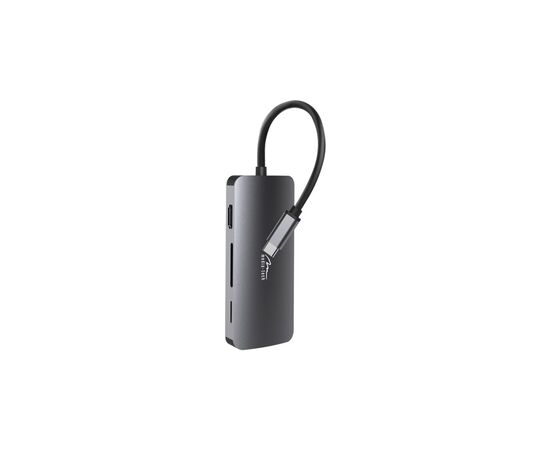 Концентратор Media-Tech USB3.1 Type-C to HDMI/USB 3.0x3/RJ45/SD/MicroSD/PD 100W Hub Pro 8-in-1 (MT5044), изображение 2 Концентратор Media-Tech USB3.1 Type-C to HDMI/USB 3.0x3/RJ45/SD/MicroSD/PD 100W Hub Pro 8-in-1 (MT5044), изображение 2