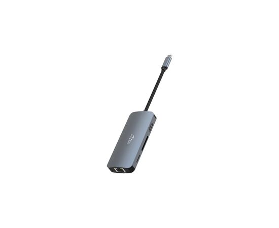 Концентратор Media-Tech USB3.1 Type-C to HDMI/USB 3.0x3/RJ45/SD/MicroSD/PD 100W Hub Pro 8-in-1 (MT5044), изображение 3 Концентратор Media-Tech USB3.1 Type-C to HDMI/USB 3.0x3/RJ45/SD/MicroSD/PD 100W Hub Pro 8-in-1 (MT5044), изображение 3