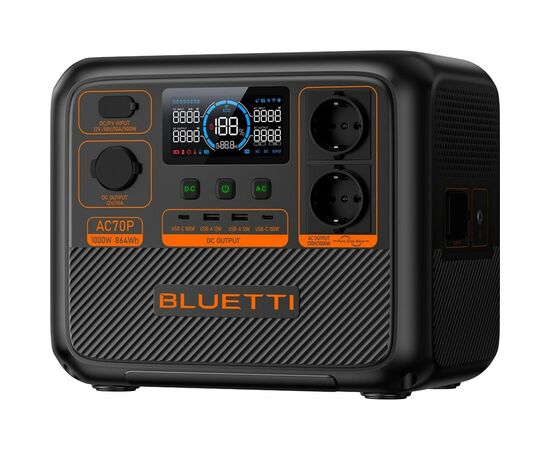 Зарядная станция BLUETTI AC70P 1000W (AC70P), изображение 3 Зарядная станция BLUETTI AC70P 1000W (AC70P), изображение 3