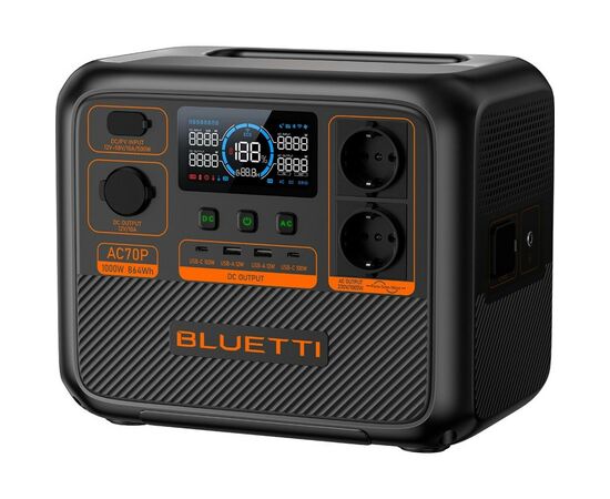 Зарядная станция BLUETTI AC70P 1000W (AC70P), изображение 4 Зарядная станция BLUETTI AC70P 1000W (AC70P), изображение 4