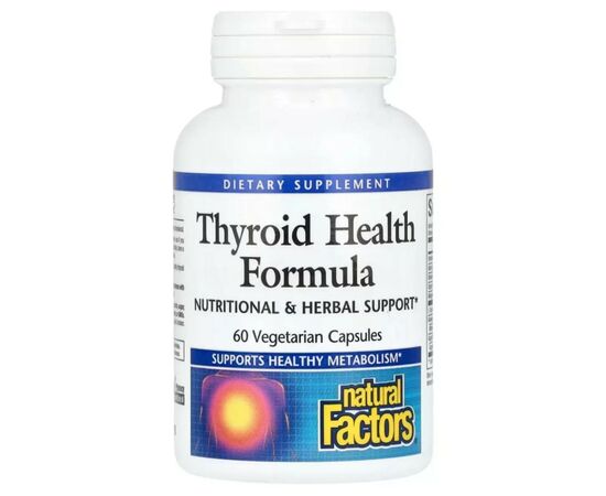 Витаминно-минеральный комплекс Natural Factors Здоровье щитовидной железы, Thyroid Health Formula, 60 вегетариан (NFS-03510)