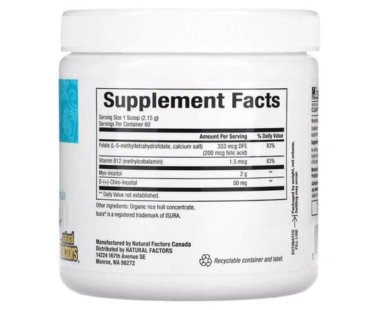 Витаминно-минеральный комплекс Natural Factors Поддержка женского здоровья, Womensense, PCOSense, 129 гр (NFS-04993), изображение 2 Витаминно-минеральный комплекс Natural Factors Поддержка женского здоровья, Womensense, PCOSense, 129 гр (NFS-04993), изображение 2