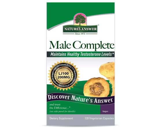 Вітамінно-мінеральний комплекс Nature's Answer Чоловіче здоров'я, Male Complete, 120 вегетаріанських капсул (NTA26510), зображення 2 Вітамінно-мінеральний комплекс Nature's Answer Чоловіче здоров'я, Male Complete, 120 вегетаріанських капсул (NTA26510), зображення 2