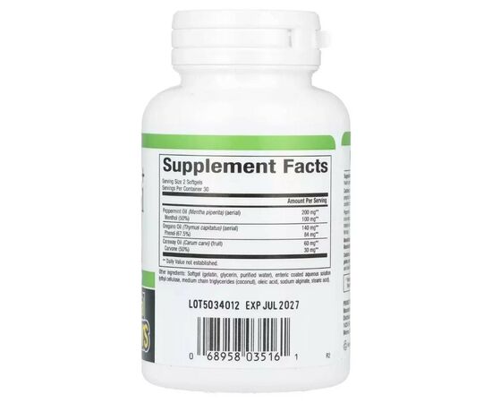 Травы Natural Factors Масло перечной мяты, орегано и тмина, Peppermint+Oregano Oil Complex, (NFS-03516), изображение 2 Травы Natural Factors Масло перечной мяты, орегано и тмина, Peppermint+Oregano Oil Complex, (NFS-03516), изображение 2