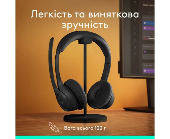 Навушники Logitech Zone 300 Bluetooth Graphite (981-001407), зображення 8 Навушники Logitech Zone 300 Bluetooth Graphite (981-001407), зображення 8