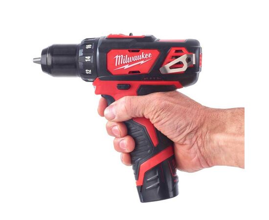 Шуруповерт Milwaukee M12 BDD-201C, 30 Нм, 2Ah, кейс (4933479439), изображение 3 Шуруповерт Milwaukee M12 BDD-201C, 30 Нм, 2Ah, кейс (4933479439), изображение 3