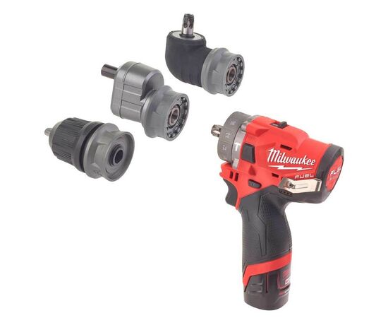 Шуруповерт Milwaukee M12 FPDXKIT-202X, 44Нм, 2x2Ач, 2 насадки, кейс (4933464138), изображение 2 Шуруповерт Milwaukee M12 FPDXKIT-202X, 44Нм, 2x2Ач, 2 насадки, кейс (4933464138), изображение 2