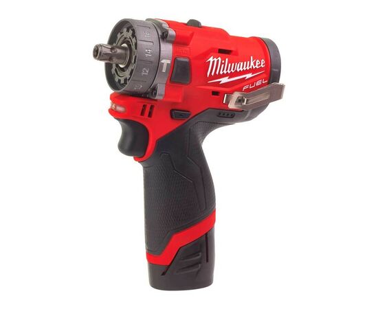 Шуруповерт Milwaukee M12 FPDXKIT-202X, 44Нм, 2x2Ач, 2 насадки, кейс (4933464138), изображение 5 Шуруповерт Milwaukee M12 FPDXKIT-202X, 44Нм, 2x2Ач, 2 насадки, кейс (4933464138), изображение 5