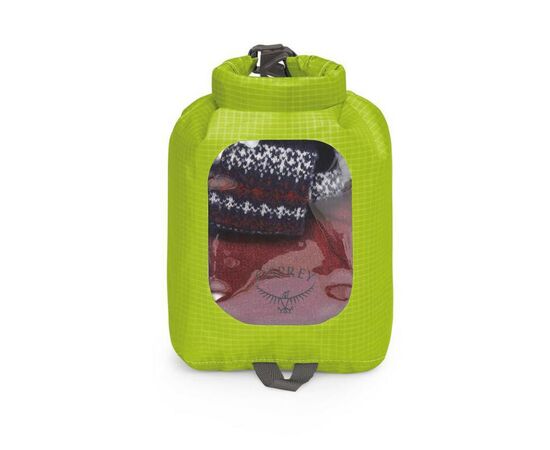 Гермомешок Osprey DrySack 3L w/Window limon - O/S - зелений (009.3180), изображение 2 Гермомешок Osprey DrySack 3L w/Window limon - O/S - зелений (009.3180), изображение 2