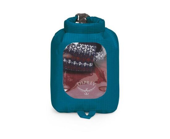 Гермомешок Osprey DrySack 3L w/Window waterfront blue - O/S - синій (009.3179), изображение 2 Гермомешок Osprey DrySack 3L w/Window waterfront blue - O/S - синій (009.3179), изображение 2