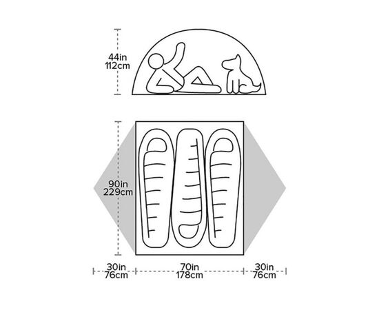 Палатка Big Agnes Blacktail 3 green (021.0072), изображение 4 Палатка Big Agnes Blacktail 3 green (021.0072), изображение 4