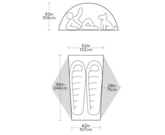 Палатка Big Agnes Copper Spur HV UL2 Long orange (021.0176), изображение 9 Палатка Big Agnes Copper Spur HV UL2 Long orange (021.0176), изображение 9