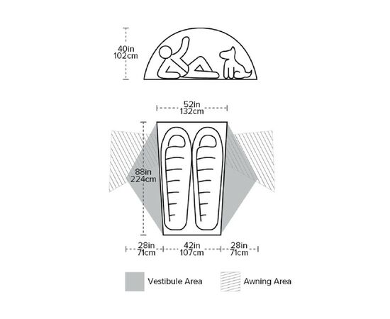 Намет Big Agnes Copper Spur HV UL2 olive green (021.0059), зображення 9