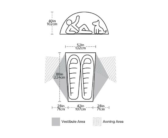 Палатка Big Agnes Copper Spur HV UL2 orange (021.0060), изображение 8 Палатка Big Agnes Copper Spur HV UL2 orange (021.0060), изображение 8