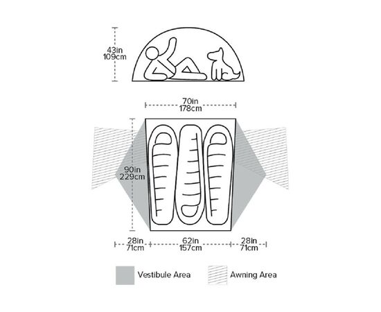 Палатка Big Agnes Copper Spur HV UL3 orange (021.0062), изображение 6