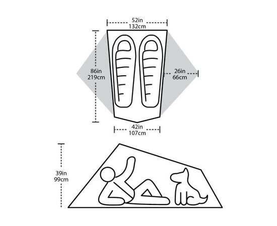 Намет Big Agnes Tiger Wall 2 Platinum gray/blue (021.0049), зображення 4
