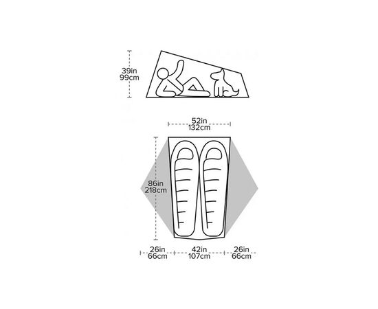 Намет Big Agnes Tiger Wall UL2 Bikepack greige/gray (021.0174), зображення 6