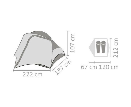 Палатка Salewa Mikra II 5715 5311 - UNI - зелений (013.003.0598), изображение 2 Палатка Salewa Mikra II 5715 5311 - UNI - зелений (013.003.0598), изображение 2