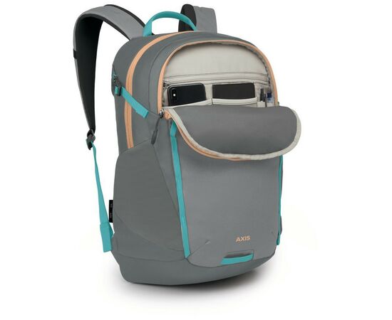 Рюкзак туристический Osprey Axis 24 medium grey/coal grey O/S (009.3652), изображение 3 Рюкзак туристический Osprey Axis 24 medium grey/coal grey O/S (009.3652), изображение 3