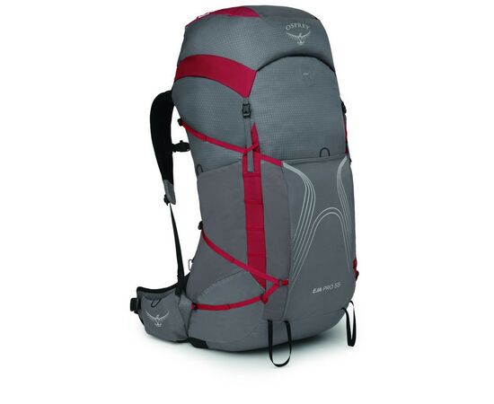 Рюкзак туристический Osprey Eja Pro 55 dale grey/poinsettia red WXS/S (009.3300)