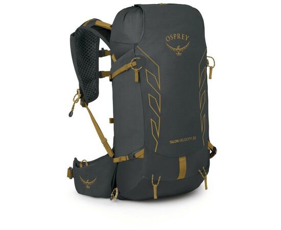Рюкзак туристичний Osprey Talon Velocity 20 dark charcoal/tumbleweed yellow S/M (009.3546)